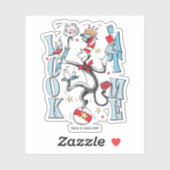 Katze im Hut | Schauen Sie mich an Aufkleber (Blatt)