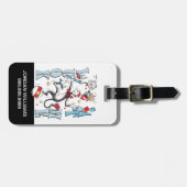 Katze im Hut | Schauen Sie mich an Gepäckanhänger (Vorderseite horizontal)