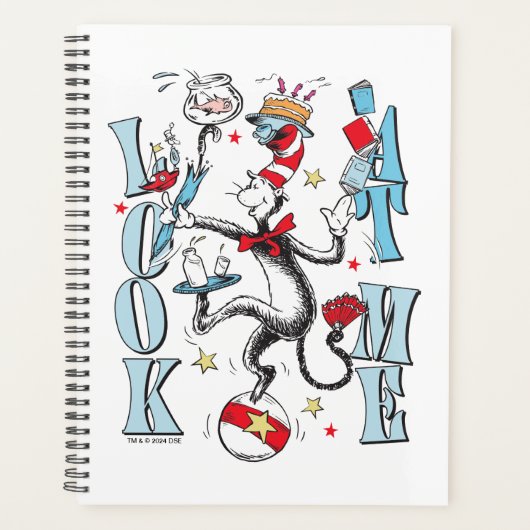 Katze im Hut | Schauen Sie mich an Planer (Vorderseite)