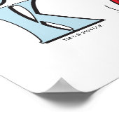 Katze im Hut | Schauen Sie mich an Poster (Ecke)