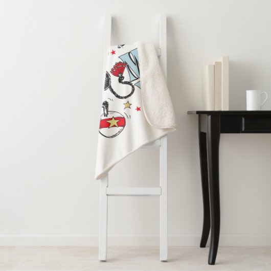 Katze im Hut | Schauen Sie mich an Sherpadecke (Beispiel)