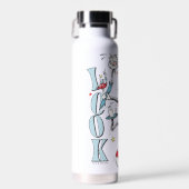 Katze im Hut | Schauen Sie mich an Trinkflasche (Vorne)