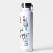 Katze im Hut | Schauen Sie mich an Trinkflasche (Rückseite)