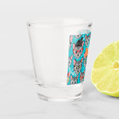 Katze im Hut Schnapsglas (Links)