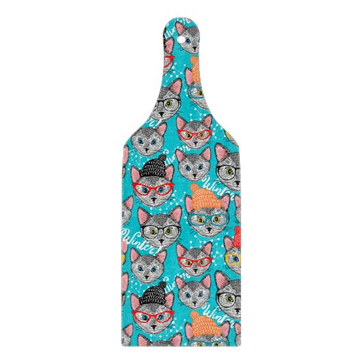 Katze im Hut Schneidebrett (Vorderseite)