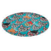 Katze im Hut Schneidebrett (Ecke)