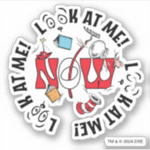 Katze im Hut | Sieh mich an! Sieh mich an! Aufkleber (Vorderseite)