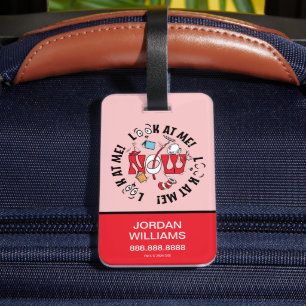 Katze im Hut   Sieh mich an! Sieh mich an! Gepäckanhänger