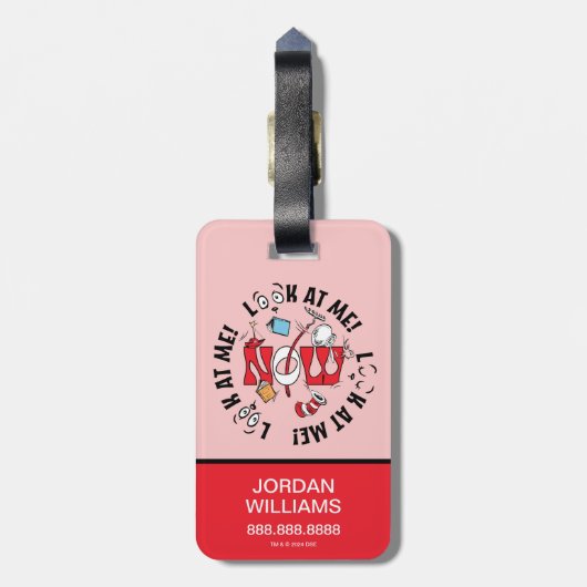 Katze im Hut | Sieh mich an! Sieh mich an! Gepäckanhänger (Rückseite vertikal)