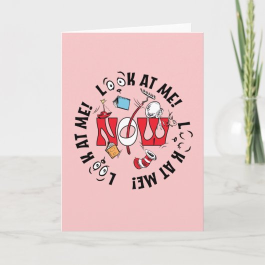 Katze im Hut | Sieh mich an! Sieh mich an! Karte (Vorderseite)