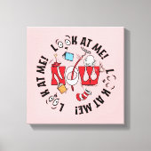 Katze im Hut | Sieh mich an! Sieh mich an! Leinwanddruck (Vorderseite)