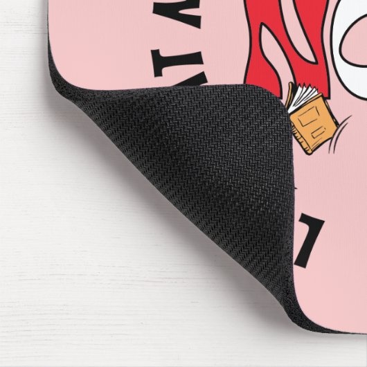 Katze im Hut | Sieh mich an! Sieh mich an! Mousepad (Ecke)