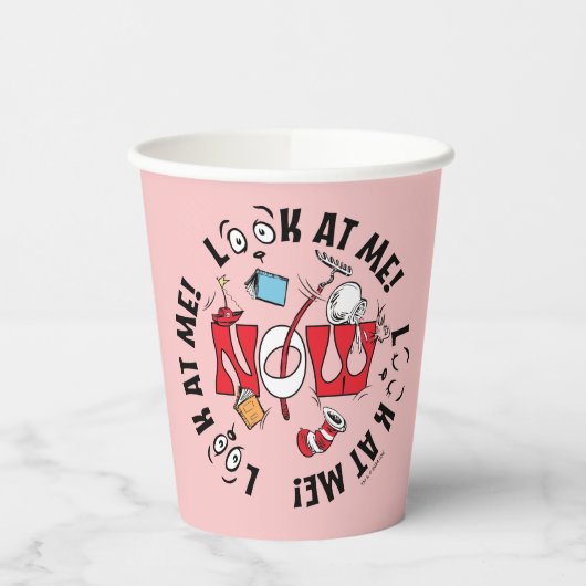 Katze im Hut | Sieh mich an! Sieh mich an! Pappbecher (Links)