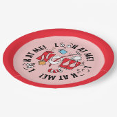 Katze im Hut | Sieh mich an! Sieh mich an! Pappteller (Schrägansicht)