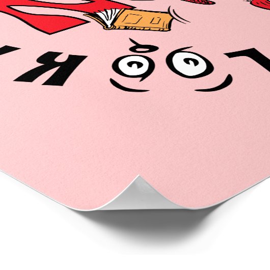 Katze im Hut | Sieh mich an! Sieh mich an! Poster (Ecke)