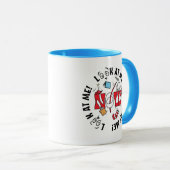 Katze im Hut | Sieh mich an! Sieh mich an! Tasse (VorderseiteRechts)