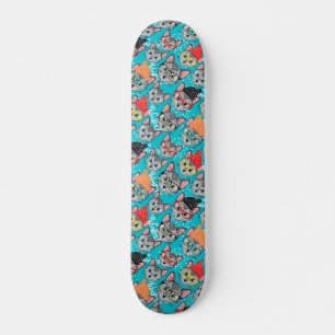 Katze im Hut Skateboard