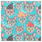 Katze im Hut Stoff (Nahaufnahme)