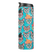 Katze im Hut Thermosbecher (Nach rechts gedreht)