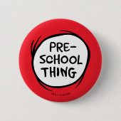 Katze im Hut | Vorschulzeit Button (Vorderseite)