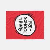 Katze im Hut | Vorschulzeit Fleecedecke (Vorderseite (Horizontal))