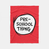 Katze im Hut | Vorschulzeit Fleecedecke (Vorderseite)