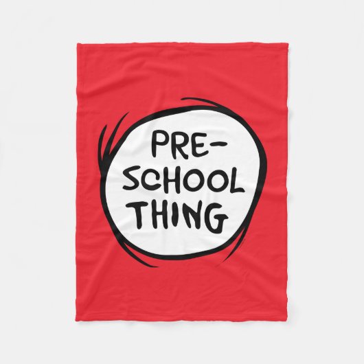 Katze im Hut | Vorschulzeit Fleecedecke (Vorderseite)