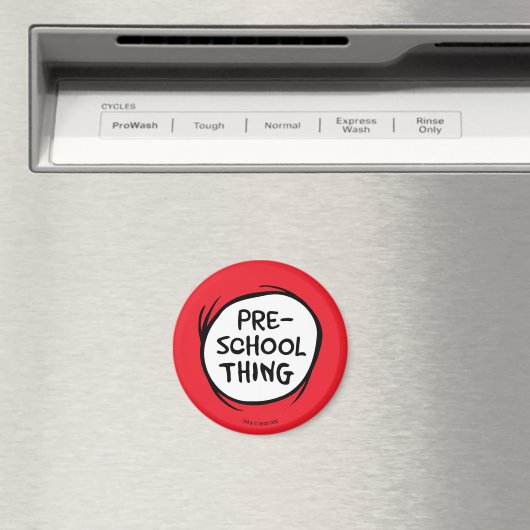 Katze im Hut | Vorschulzeit Magnet (In Situ (Geschirrspüler))