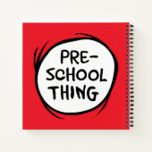 Katze im Hut | Vorschulzeit Notizblock (Rückseite)