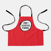 Katze im Hut | Vorschulzeit Schürze (Vorderseite)