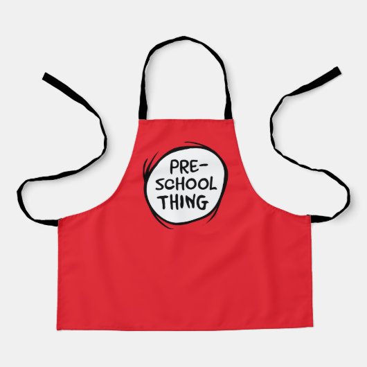 Katze im Hut | Vorschulzeit Schürze (Vorderseite)