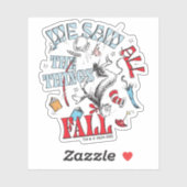 Katze im Hut | Wir sahen alle Dinge fallen Aufkleber (Blatt)