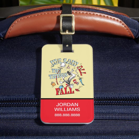 Katze im Hut | Wir sahen alle Dinge fallen Gepäckanhänger (Vorderseite Insitu 2)