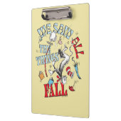 Katze im Hut | Wir sahen alle Dinge fallen Klemmbrett (Links)