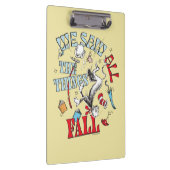 Katze im Hut | Wir sahen alle Dinge fallen Klemmbrett (Rechts)