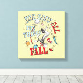 Katze im Hut | Wir sahen alle Dinge fallen Leinwanddruck (Insitu (Holzboden))