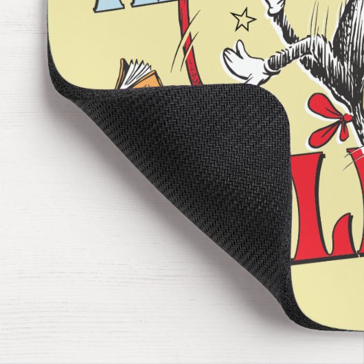 Katze im Hut | Wir sahen alle Dinge fallen Mousepad (Ecke)