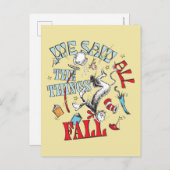 Katze im Hut | Wir sahen alle Dinge fallen Postkarte (Vorne/Hinten)