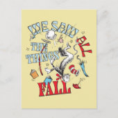 Katze im Hut | Wir sahen alle Dinge fallen Postkarte (Vorderseite)