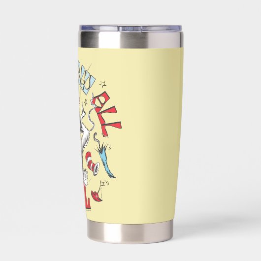 Katze im Hut | Wir sahen alle Dinge fallen Thermobecher (Rückseite)