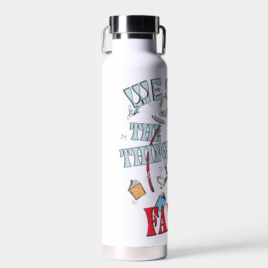 Katze im Hut | Wir sahen alle Dinge fallen Trinkflasche (Vorne)