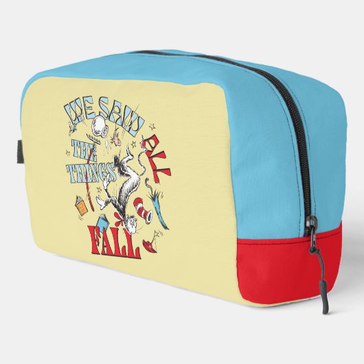 Katze im Hut | Wir sahen alle Dinge fallen Waschbeutel (Rechte Ecke)