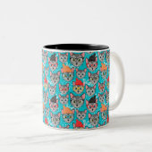 Katze im Hut Zweifarbige Tasse (VorderseiteRechts)