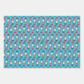 Katze im Hutmuster Geschenkpapier Set (Vorderseite 2)