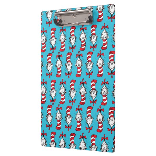 Katze im Hutmuster Klemmbrett (Links)