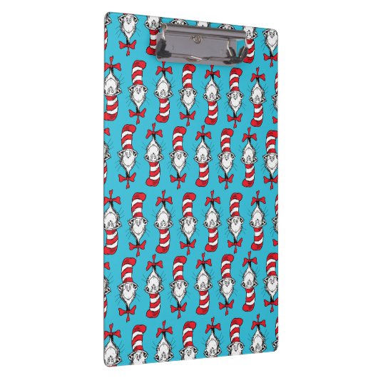 Katze im Hutmuster Klemmbrett (Rechts)