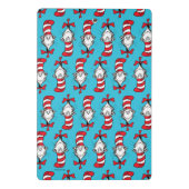 Katze im Hutmuster Mini Klemmbrett (Rückseite)