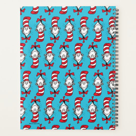 Katze im Hutmuster Planer (Rückseite)