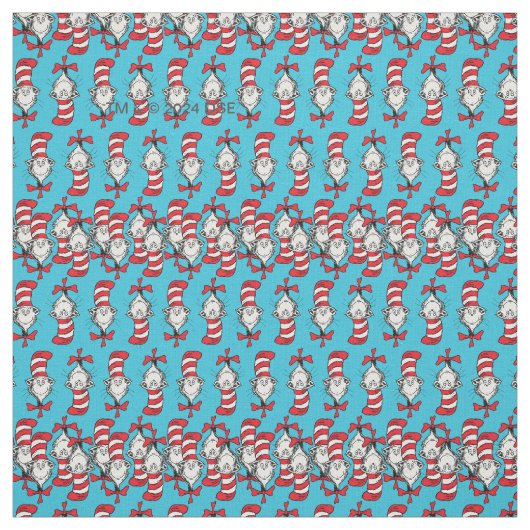 Katze im Hutmuster Stoff (Muster)