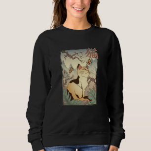 Katze im japanischen Stil Sweatshirt